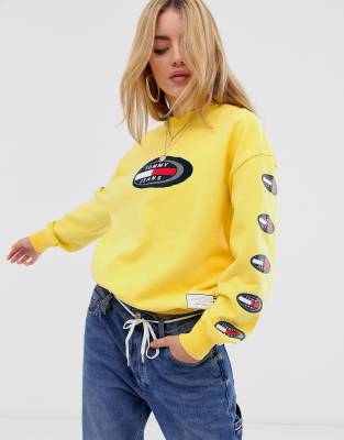 tommy jeans summer logo sweatshirt