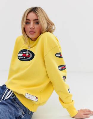 tommy jeans summer logo sweatshirt