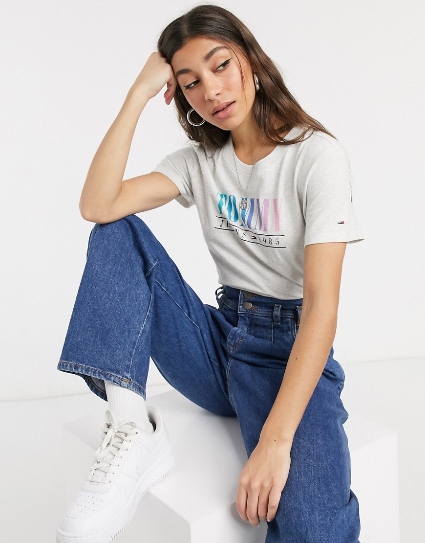 Tommy Jeans summer multicolor tommy t-shirt-White
