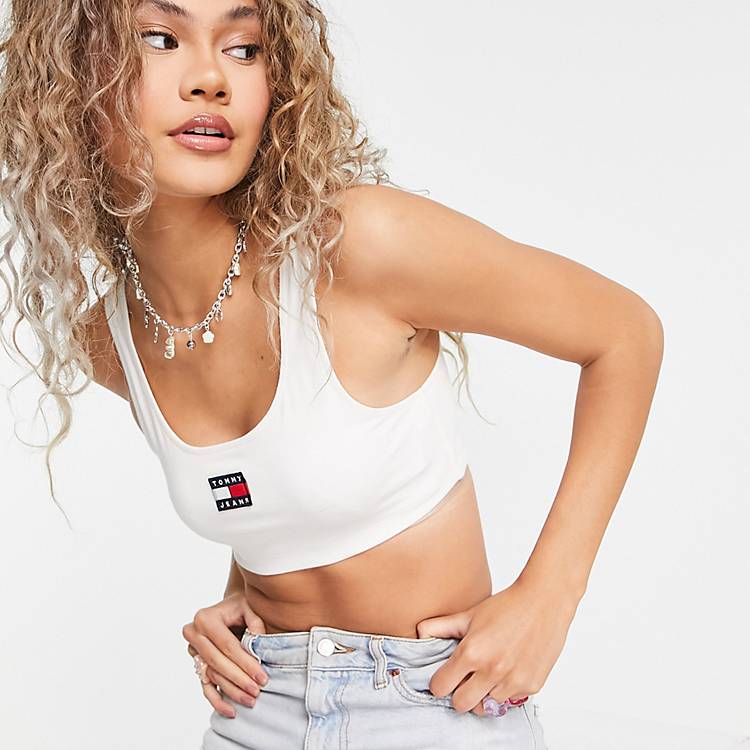 CmimShops | Camiseta Tommy Jeans Masculina Center Ch | Tommy Jeans super  crop badge tank in white