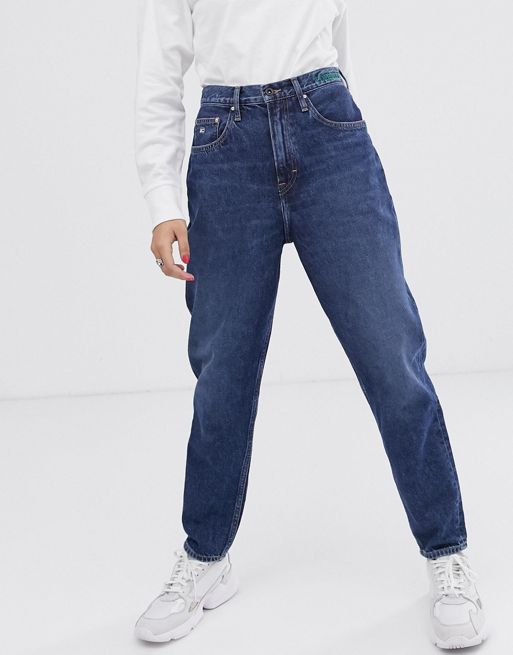 Tommy Jeans sustainable high rise mom jeans | ASOS