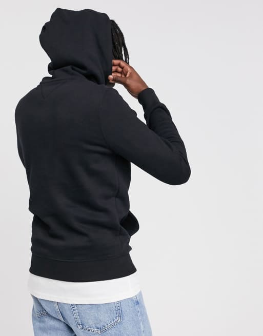Tommy Jeans – Svart huvtröja i regular med liten logga på bröstet, 2 av 4