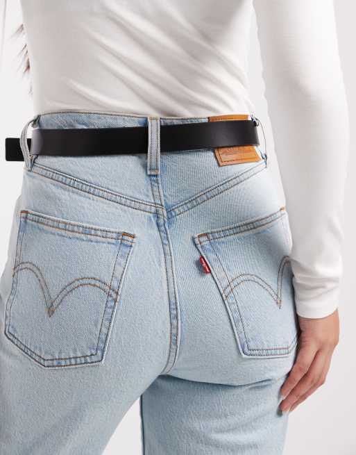 Tommy Jeans – Svart skärp med ovalt, silverfärgat spänne, 3 av 3