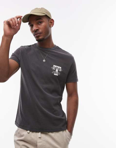 Tommy Jeans – Svart t-shirt med logga i collegestil framtill - view 1