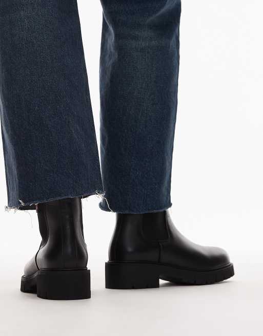 Tommy Jeans – Svarta chelseaboots i läder, 4 av 4