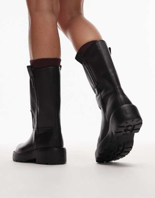Tommy Jeans – Svarta, halvhöga, grova boots, 3 av 4