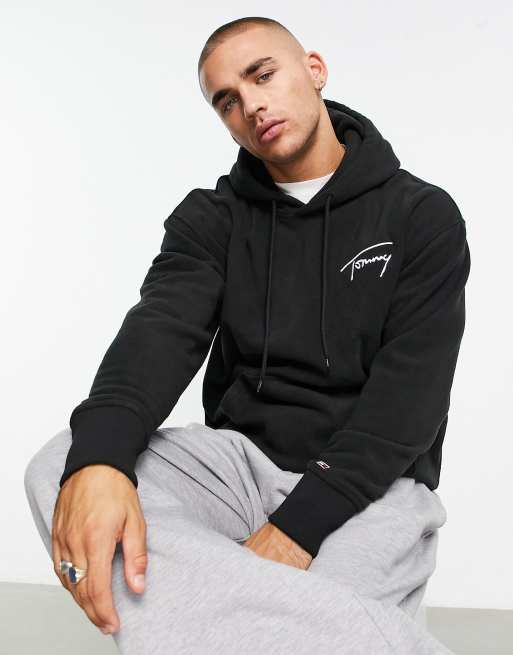 Tommy Jeans - Sweat à capuche décontracté en polaire avec logo signature - Noir , 2 de 4