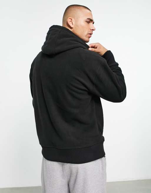 Tommy Jeans - Sweat à capuche décontracté en polaire avec logo signature - Noir , 3 de 4