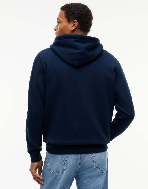 Tommy Jeans sweat à capuche en polaire à cordon de serrage avec badge bleu foncé, 4 de 6