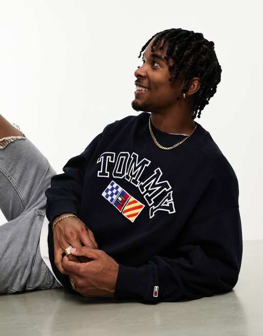 Tommy Jeans - Sweat-shirt à logo - Bleu