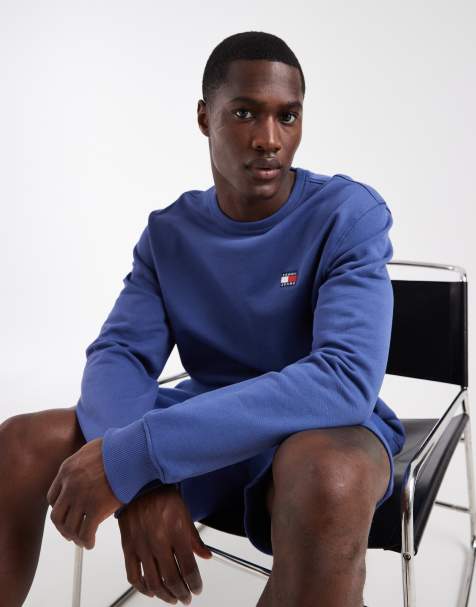 Tommy Jeans - Sweat-shirt à logo écusson - Bleu - view 1