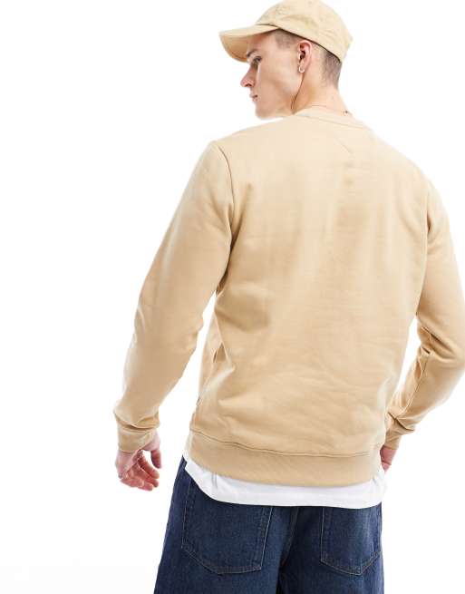 Tommy Jeans – Sweatshirt in Sand mit regulärer Passform, Flaggenlogo und Rundhalsausschnitt, 2 von 4
