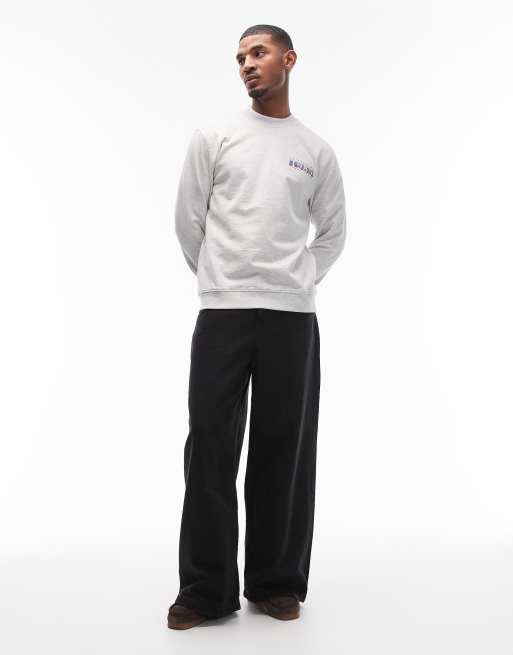 Tommy Jeans - Sweatshirt met grafisch 1985 kleurverloop logo op de borst in grijs, 2 van 5