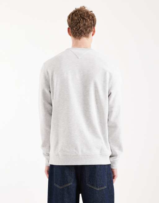 Tommy Jeans - Sweatshirt met ronde hals en badge in grijs, 3 van 5