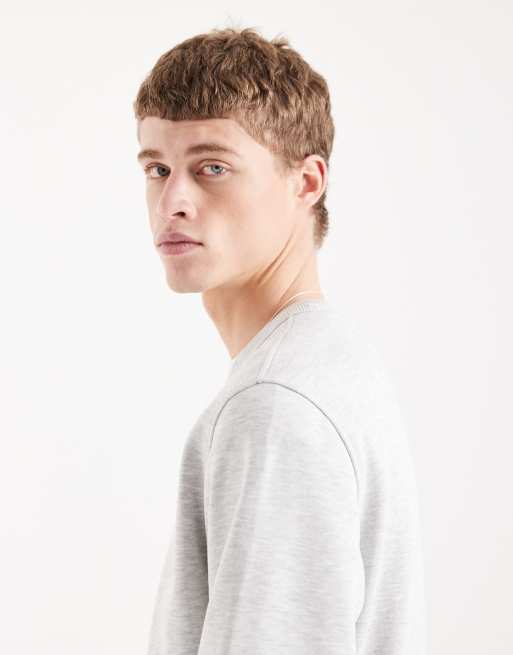 Tommy Jeans - Sweatshirt met ronde hals en badge in grijs, 4 van 5