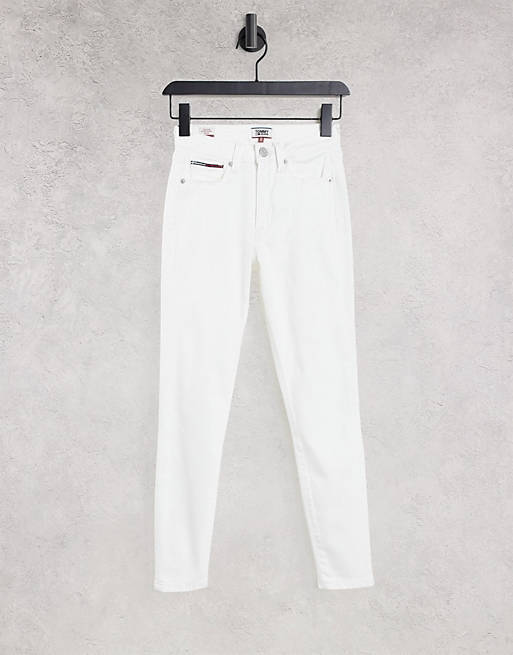 Tommy Jeans sylvia high rise skinny jeans in white
