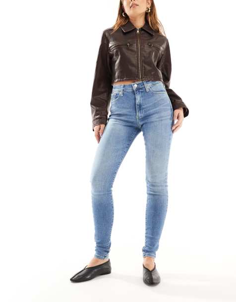 Tommy Jeans - Sylvia - Jean skinny à taille haute - Bleu - view 1