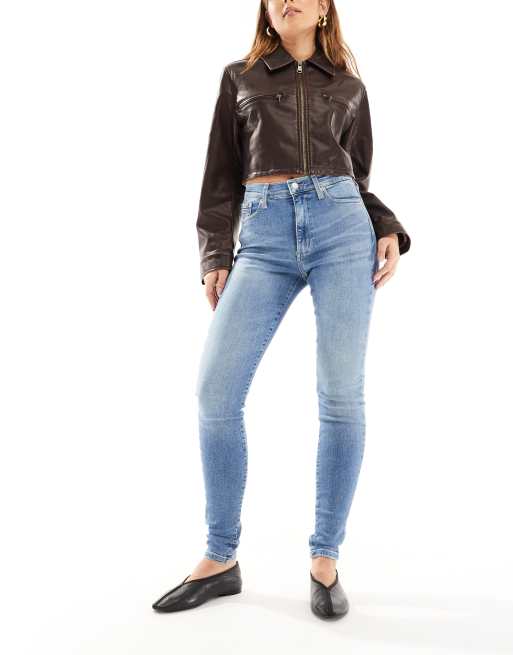 Tommy Jeans - Sylvia - Jean skinny à taille haute - Bleu
