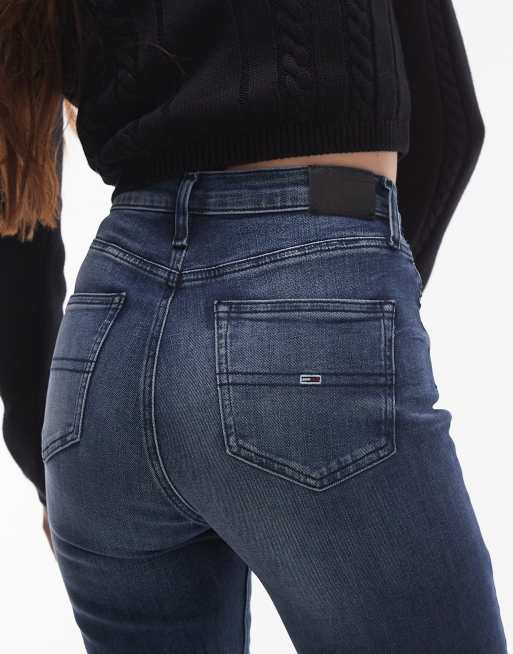 Tommy Jeans – Sylvia – Niebieskie dzwony jeansowe z wysokim stanem, 4 z 5