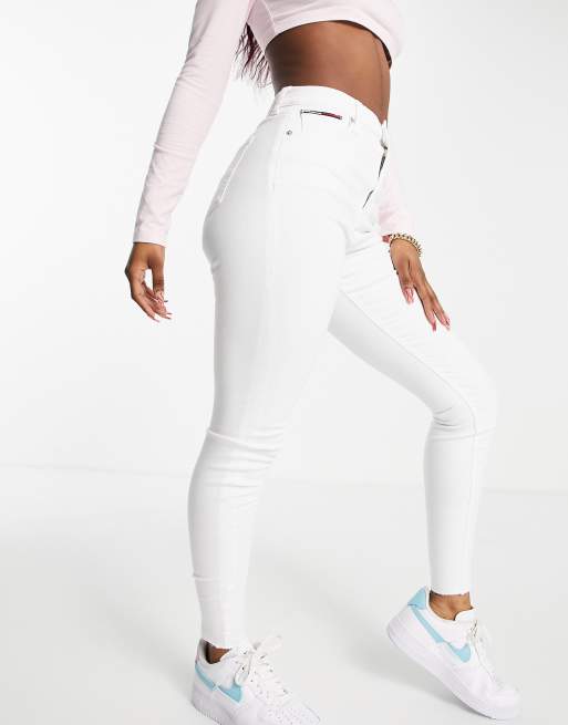 tommy hilfiger white skinny jeans