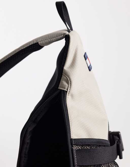 Tommy Jeans – Szarobeżowa torba-plecak, 3 z 4
