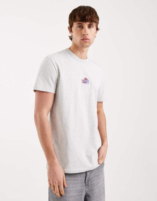 Tommy Jeans - T-shirt à imprimé sommet de montagne - Gris