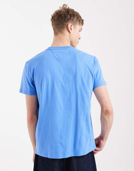 Tommy Jeans - T-shirt à logo drapeau - Bleu, 3 de 5