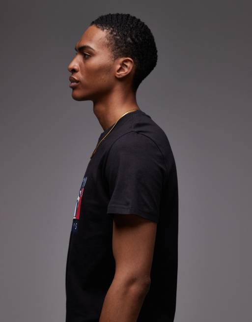 Tommy Jeans - T-shirt à logo drapeau style années 90 - Noir, 5 de 5