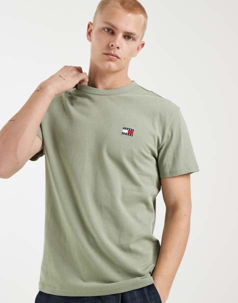 Tommy Jeans - T-shirt à logo écusson - Kaki - view 1