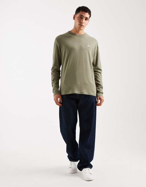 Tommy Jeans - T-shirt à manches longues avec écusson logo - Kaki, 2 de 5