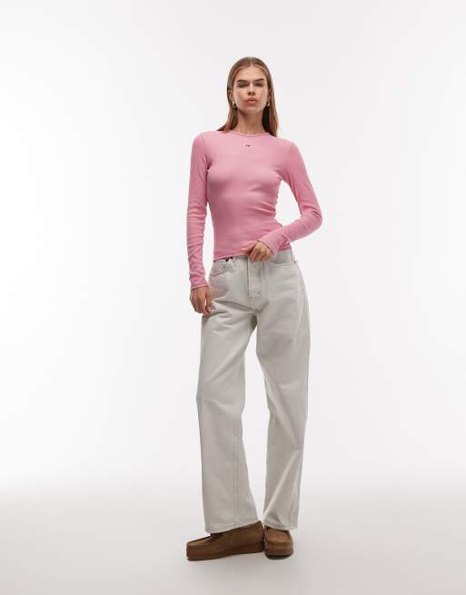 New Balance Maglietta A Maniche Lunghe Donna - Athletics - Rose - Foto 11