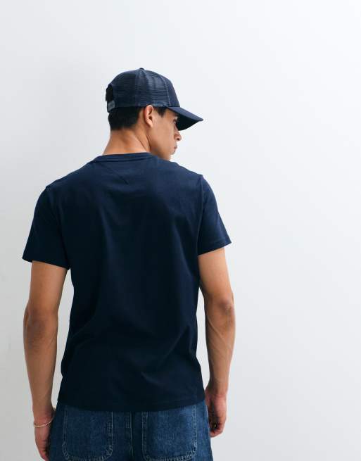 Tommy Jeans - T-shirt ajusté à logo signature - Bleu marine, 4 de 5