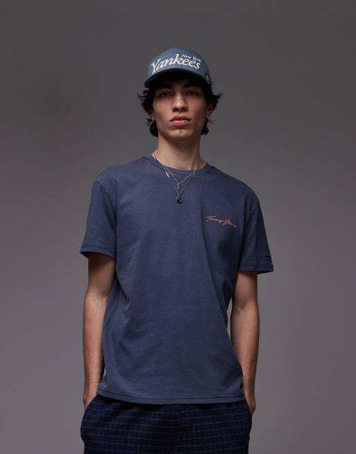 Tommy Jeans - T-shirt avec imprimé voile au dos - Bleu marine, 4 de 4