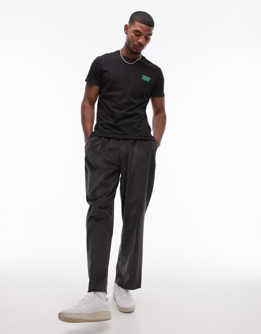 Tommy Jeans - T-shirt avec inscription logo style bulles - Noir/vert, 2 de 4