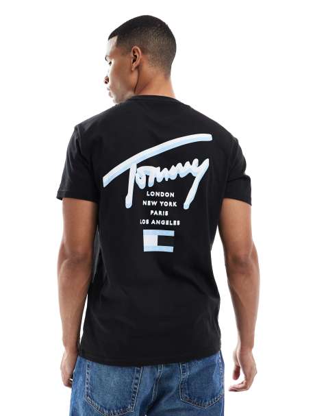 Tommy Jeans - T-shirt avec logo signature au dos - Noir - view 1