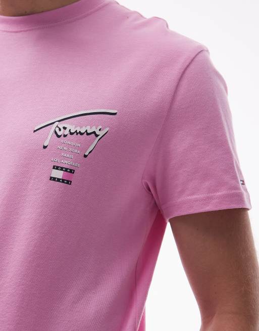 Tommy Jeans - T-shirt avec logo signature au dos - Rose, 5 de 5