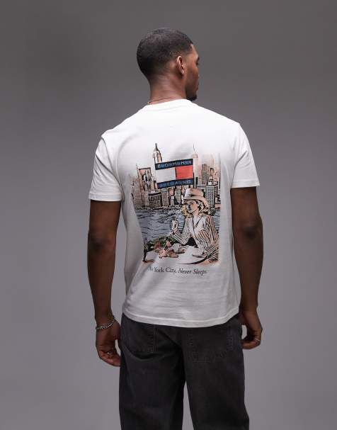 Tommy Jeans - T-shirt bianca con stampa ispirata alla colazione sul retro - view 1