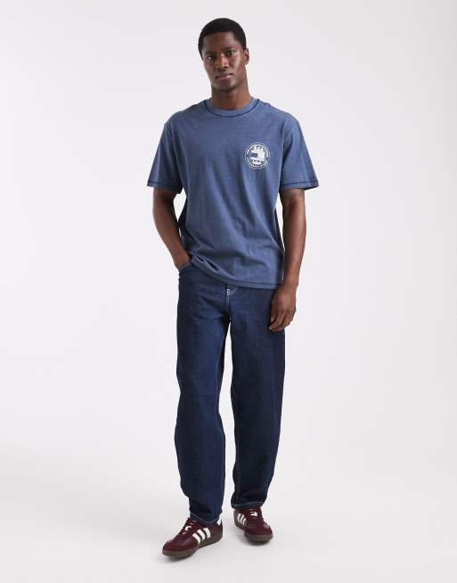 Tommy Jeans - T-shirt blu navy con grafica outdoor e logo sul petto , 2 di 5