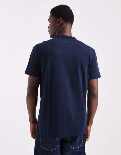 Tommy Jeans - T-shirt blu navy vestibilità classica con logo applicato, 3 di 5