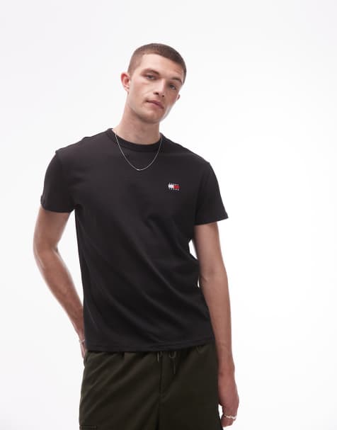Tommy Jeans - T-shirt classique à écusson - Noir - view 1