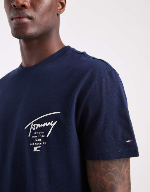 Tommy Jeans - T-shirt classique avec imprimé emblématique au dos - Bleu marine, 5 de 5