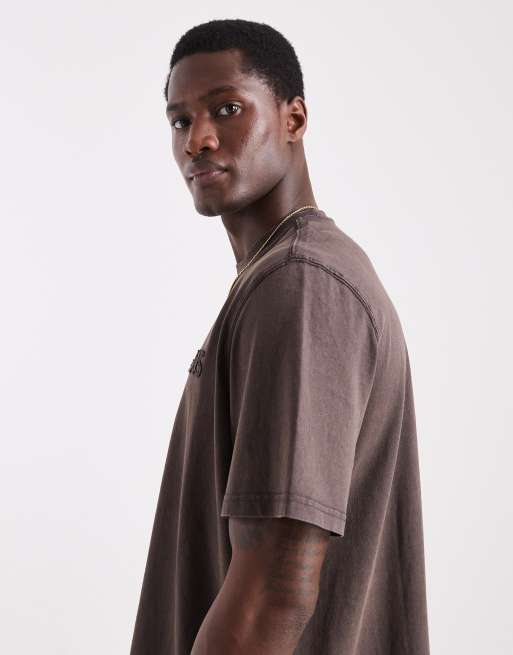 Tommy Jeans - T-shirt classique avec logo au centre - Marron , 4 de 5