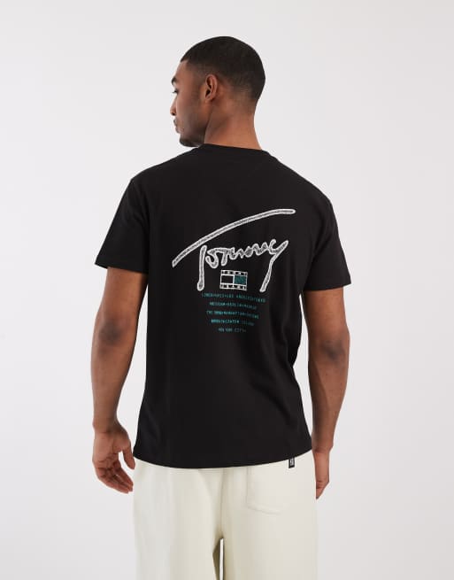 Tommy Jeans - T-shirt classique avec logo signature imprimé au dos - Noir , 4 de 5