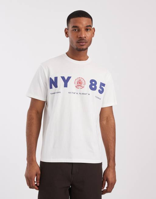 Tommy Jeans - T-shirt décontracté à logo 1985 - Blanc, 5 de 5