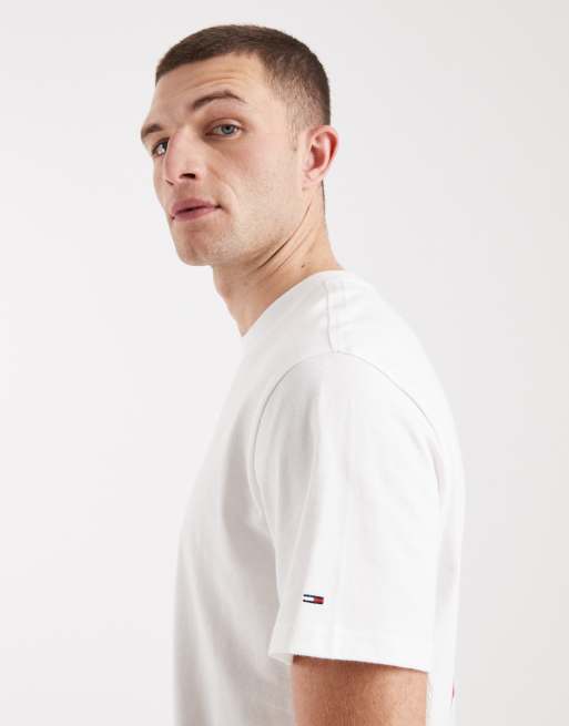 Tommy Jeans - T-shirt décontracté avec imprimé au dos - Blanc, 4 de 5