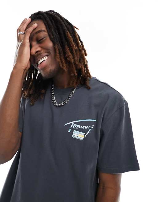 Tommy jeans metallic logo t shirt discount