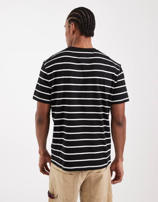 Tommy Jeans t-shirt in black stripe, 3 of 5
