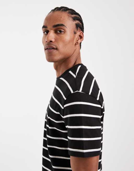 Tommy Jeans t-shirt in black stripe, 4 of 5