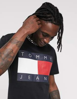 tommy jeans t shirt black