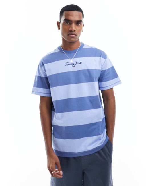 Tommy Jeans – T-Shirt in Blaugrau